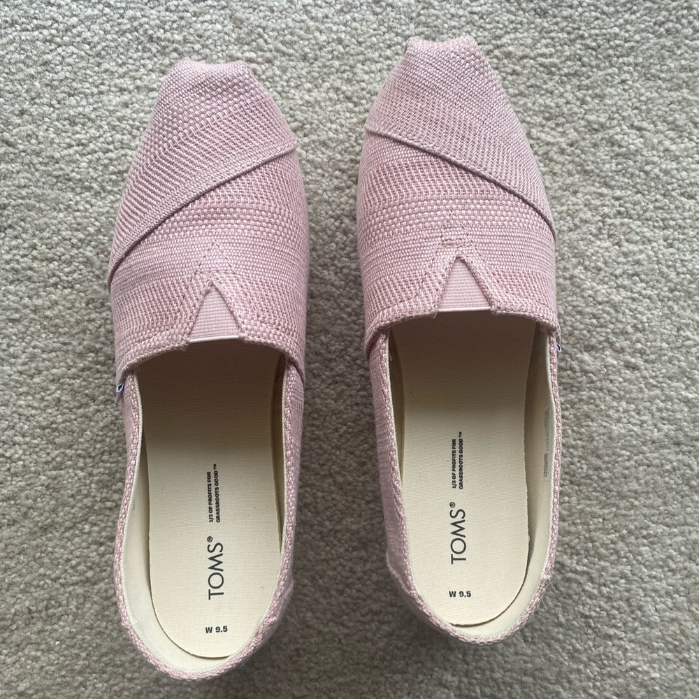 Pink TOMS Size 9.5